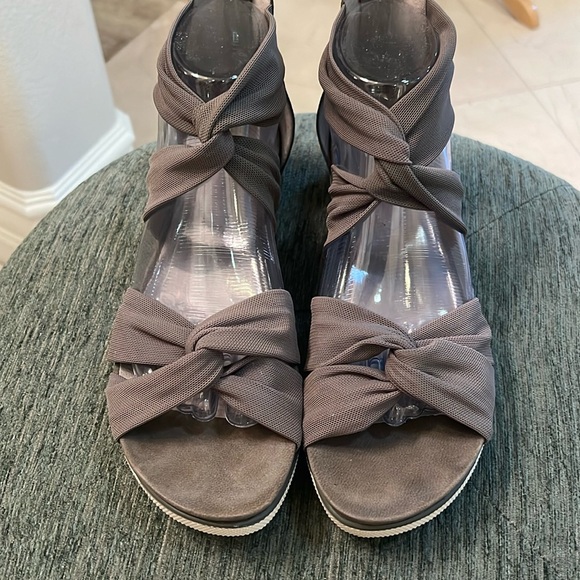 Eileen Fisher Zanya Mesh Gray Sneaker Sandal - Picture 3 of 11